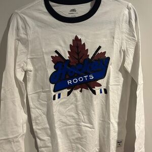 Roots Canada Kids LS Ringer T-shirt Size L